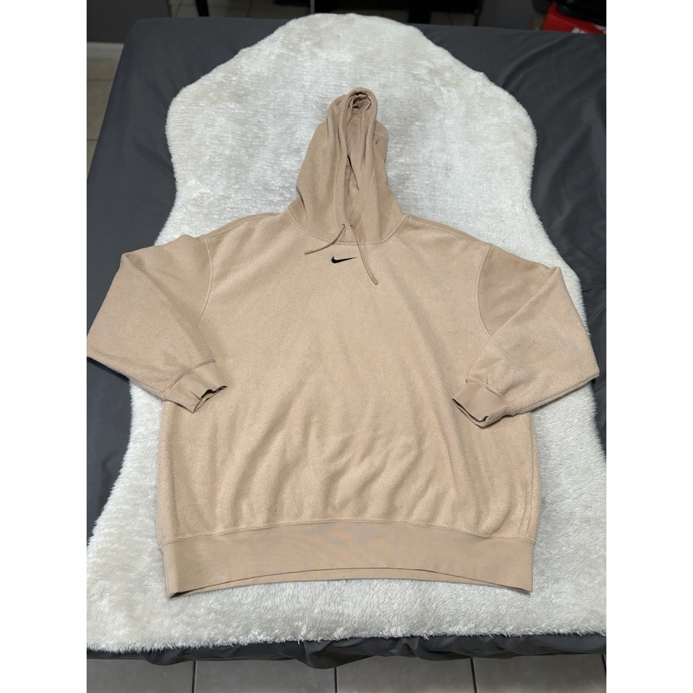 Nike Essentials Women's Plush Inside Out Terry Hoodie‎ Large Center DD5118-200